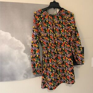 H&M Floral Long Sleeve Dress size xs